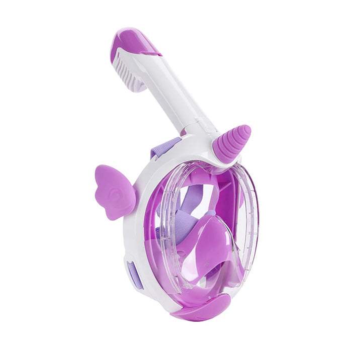 Kids Unicorn Snorkel Mask Full Dry Anti Fog Waterproof With Advanced Respiratory System Diving Swim Equipment For Children