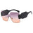 Vintage Rimless Square Sunglasses Women Men Wide Leg Big Frame Sun Glasses Shades UV400 Oculos Gafas De Sol Luxury Brand