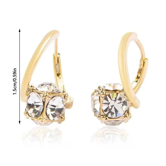 1 Pair Copper Magnetherapy Germanium Earrings Colorful Lymphvity Magnetherapy Earring Luxury Weight Loss Earring Women
