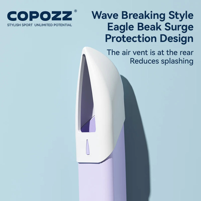 COPOZZ Front Head Swimming Training Snorkel Silicone Mouthpiece Junior Swimmers Full Dry Diving Equipment For Female Male Youth