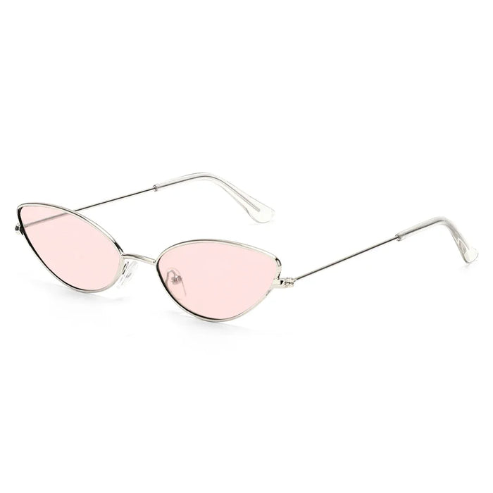 1PC Vintage Small Frame Shades Retro Oval Black Sunglasses Unisex Luxury Brand Designer Pink Sun Glasses Female Travel Eyewear