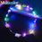 10-300Pcs LED Flower Crowns Light Up Headbands Glowing Flower Crown Garland Glow in the Dark Headband for Wedding Party favors
