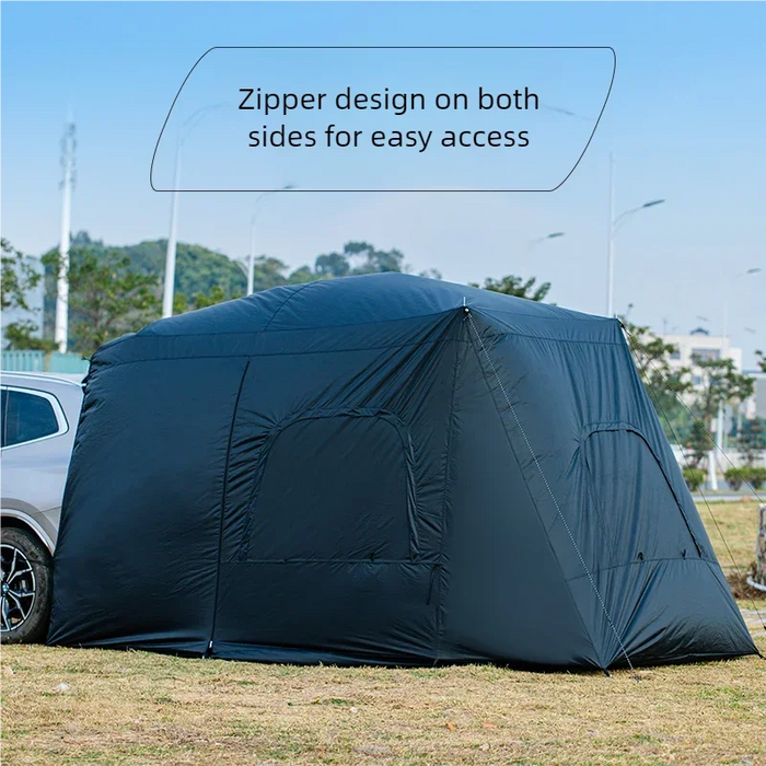 Universal SUV Camping Tent with Spacious Awning Waterproof Car Tent Easy Setup for Backpacking Traveling Outdoors Car Tail Tent