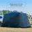 Universal SUV Camping Tent with Spacious Awning Waterproof Car Tent Easy Setup for Backpacking Traveling Outdoors Car Tail Tent