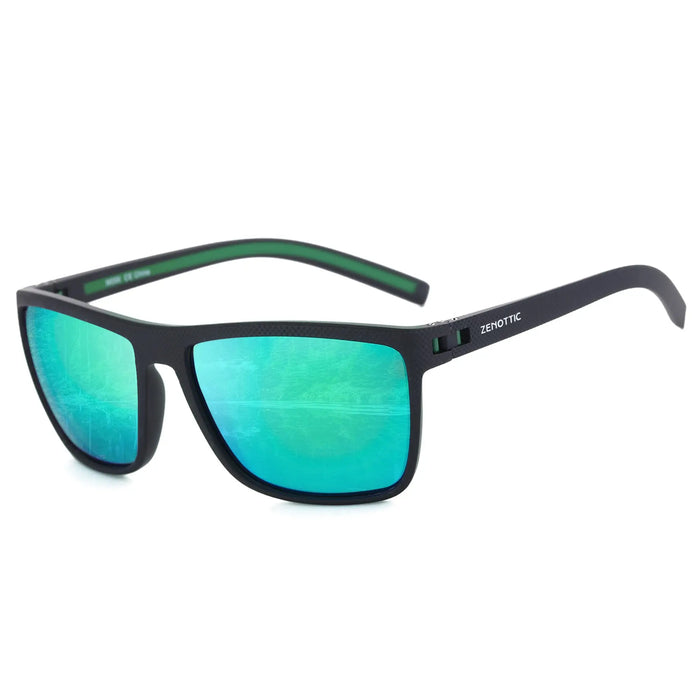 Gafas de sol polarizadas ZENOTTIC para hombre, ligeras, con montura TR90, protección UV400, cuadradas, para exteriores, viajes y conducción