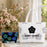 Fashion M-Mary Quant Storage Bags 2-Piece Canvas Tote Bag Set with Zipper Pouch Large Capacity Shopping Travel Bag