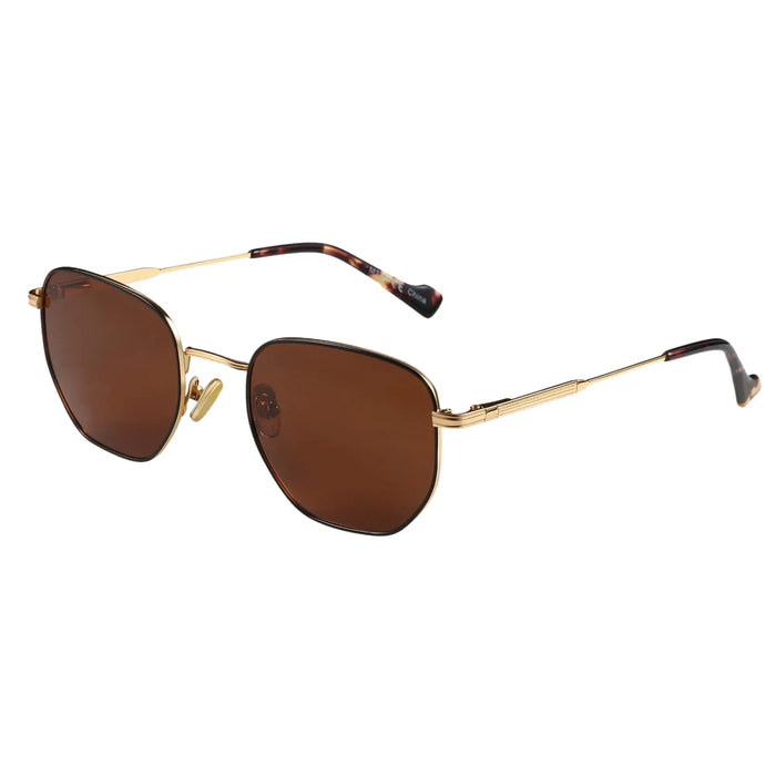 ZENOTTIC Lunettes de Soleil Rétro Hexagonales Polarisées pour Hommes Femmes-Monture Métallique Vintage Protection UV Tendance Mode