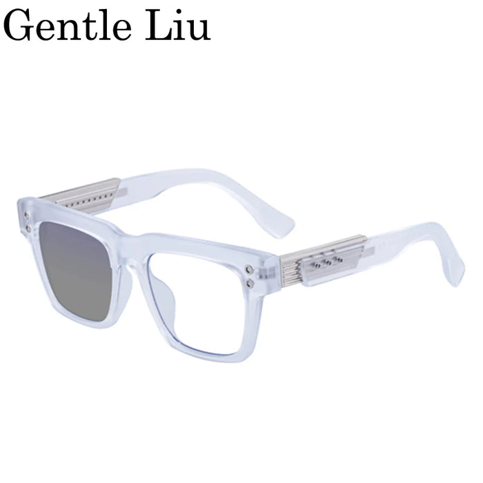 Classic Polarized Square Punk Sunglasses Men 2026 Luxury Brand Driving Change Color Sun Glasses For Male Steampunk Eyewear Shade