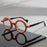 Retro Round Frame Tortoiseshell Glasses, Unisex, for Reading, Phone Use, and Commuting