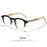 HBK Retro Oval Glasses Frames Transparent Lenses Men High Quality TR-90 Frame Glasses Women's Reading Computer Eyewear