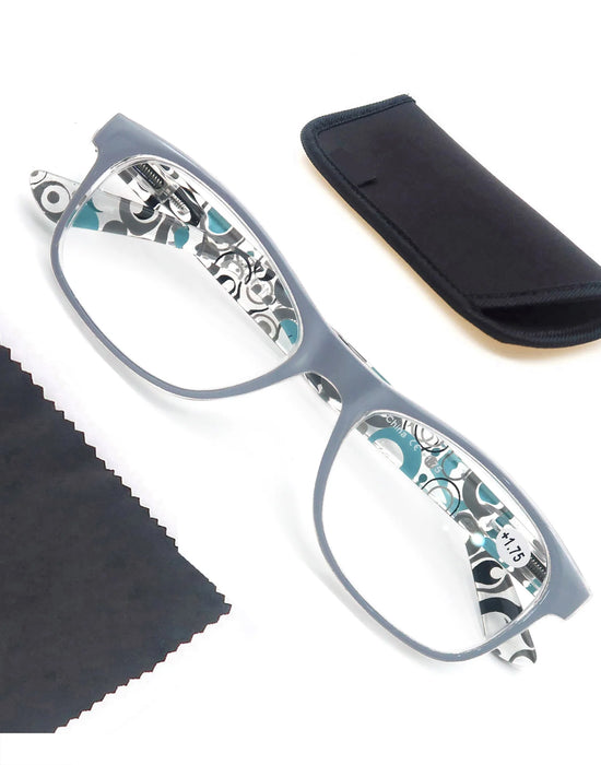 Gafas de lectura de ojo de gato para mujer, montura redonda de colores clásica, bisagra de resorte, gafas de lectura para mujer de alta calidad con dioptrías