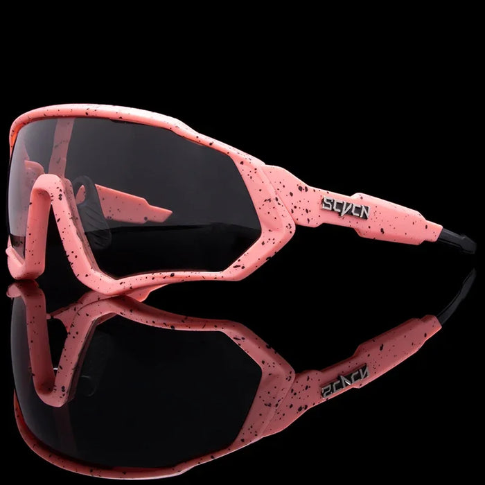 SCVCN Photochromic Bicycle Sunglasses Men Women Sport Runing Goggles UV400 Mountain Road Bike Bicycle Glasses MTB Eyewear