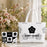 Fashion M-Mary Quant Storage Bags 2-Piece Canvas Tote Bag Set with Zipper Pouch Large Capacity Shopping Travel Bag