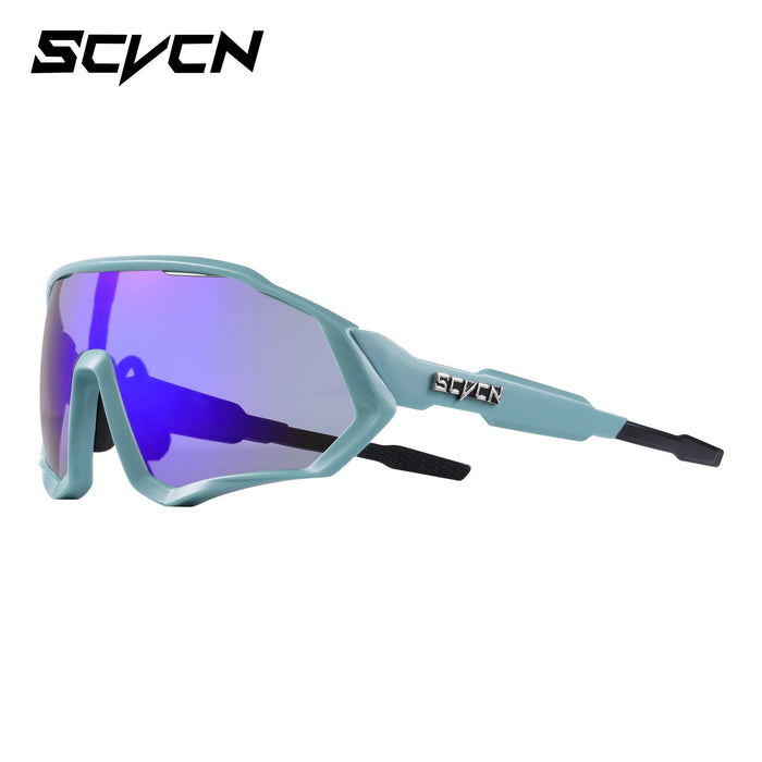SCVCN Photochromic Cycling Sunglasses Outdoor Sports Running Drving Glasses Road MTB Bicycle Goggles  UV400 Safety Bike Eyewear