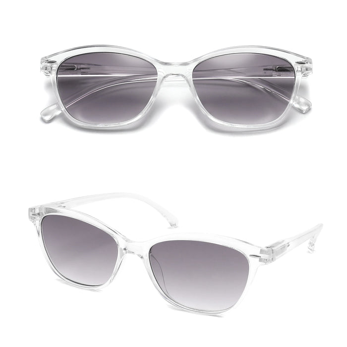 Reading Sunglasses For Women Men Square Classic Frame for Outdoors Use Sun Glasses Readers Eyeglasses with Diopter Spring Hinge