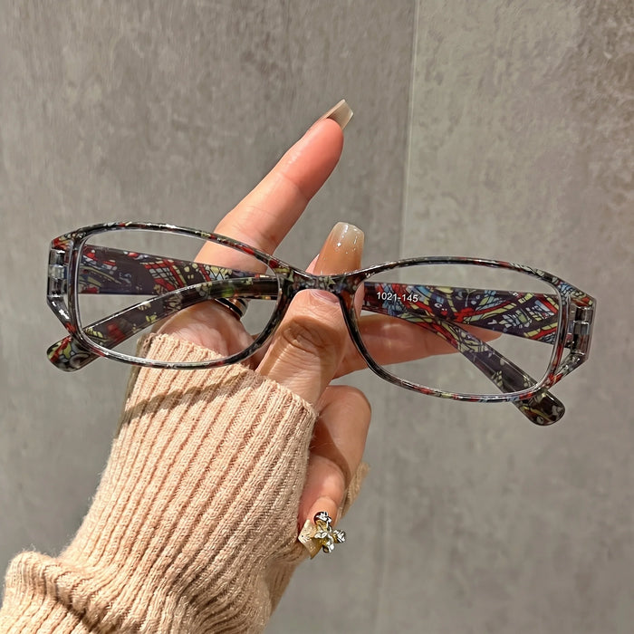 4 Pairs of Printed Reading Glasses Set for Women, Anti Blue Light Reading Multi Color Portable Reading Glasses