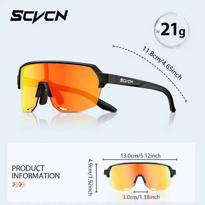 SCVCN New Children Cycling Sunglasses Outdoor Road Bike Eyewear Girls MTB Camping Hiking Glasses Teenager Sports UV400 Goggles