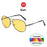 Gafas de visión nocturna VIVIBEE Pilot para conducir, lentes amarillas polarizadas UV400, gafas de aviador para hombre, lentes de sol de visión nocturna