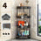 Modern 4 Tier Folding Corner Shelf Assembly Required Multifunction Storage Rack for Bathroom Kitchen Cosmetic Bath Product