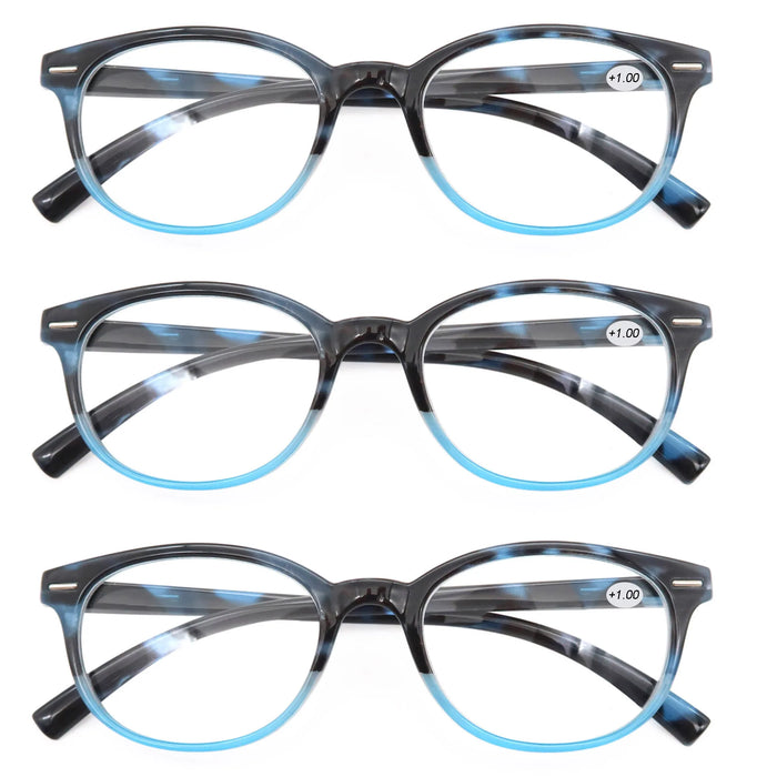 MODFANS Reading Glasses For Women Small face Readers Ladies Eyeglasses Frame With Spring Hinge Presbyopic glasses +2.0 +2.5 +3.0