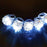 Anillo de luz LED blanca, anillos de goma suave intermitentes con baches, juguetes luminosos para fiestas rave o bodas, anillos que brillan en la oscuridad