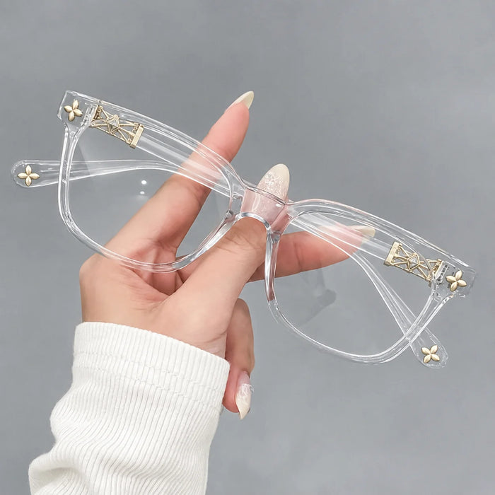 2026 New BEAU FIVE Retro Anti-Blue Light Square Frame Computer Protective Glasses Trendy Versatile High-Quality F114