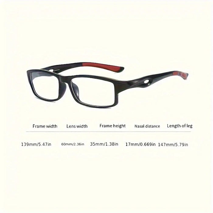 10 Pairs of Square Reading Glasses, Unisex Retro Fashion Style, Suitable for Both Sports and Casual Daily Wear