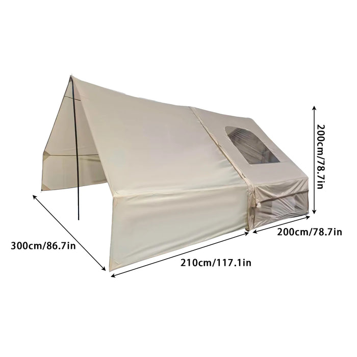 PAKICETUS Inflatable Camping Tent 4 Season Snowproof Family Shelter Hand Pump Easy Setup Outdoor Camping