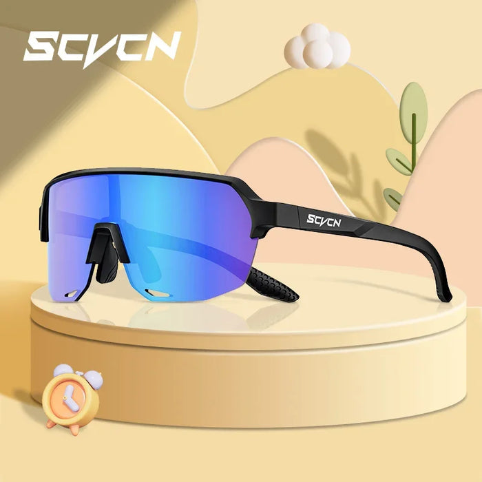 SCVCN New Children Cycling Sunglasses Outdoor Road Bike Eyewear Girls MTB Camping Hiking Glasses Teenager Sports UV400 Goggles