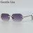Vintage Square Rimless Sunglasses Men 2026 Luxury Brand Trendy Frameless Punk Sun Glasses Cut Edge Gradient Eyewear UV400 Shades