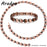 ARADOO Premium Copper Bracelet Necklace for Women Men Jewelry Set Gifts