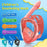 Easy to Wear Foldable Snorkeling Mask Anti Fog Anti Leak Full Face Snorkel Mask Soft Silicone Diving Mask Snorkeling