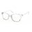 MODFANS Gradient Cat-Eye Polygonal Blue Light-Blocking Reading Glasses, Geometrically Cut Clear PC, for Women, +0.5 to +4.0.