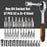 46 Piece 1 4 Inch Drive Socket Wrench Set Metric Hexagonal Socket Ratchet Wrench for Home and Auto Repair Hand Tool