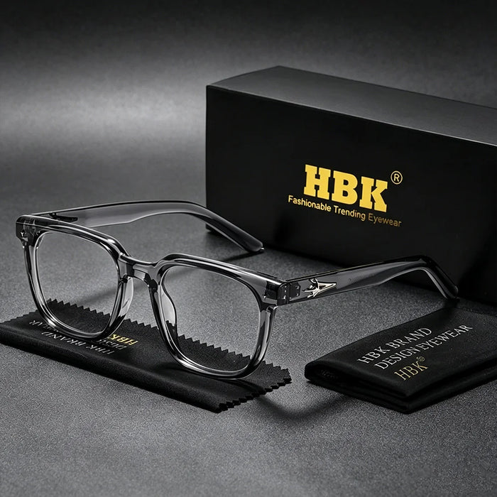HBK New Fashion Square Glasses Frames Brand Design Unisex Frames Women Anti Bluelight Computer Glassesoptical Eyeglasses Frame