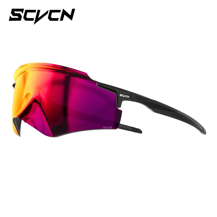 SCVCN Hydrophobic Outdoor Hiking Climbing Running Sports MTB Bike Riding Eyewear Sunglasses Men Women UV400 Photochromic Goggles