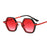 Retro Polygon Square Sunglasses Women Fashion Clear Ocean Lens Eyewear Men Trending Punk Hexagon Sun Glasses Shades UV400 Oculus