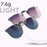 Gafas de sol de mujer VIVIBEE estilo ojo de gato degradadas con clip, gafas de sol polarizadas de gran tamaño para conducir de mujer, gafas moradas