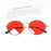 SHINU Lunettes rondes anti-lumière bleue verres de protection lunettes femme Orange rouge lunettes y2k Anti-lumière verte pour un bon sommeil