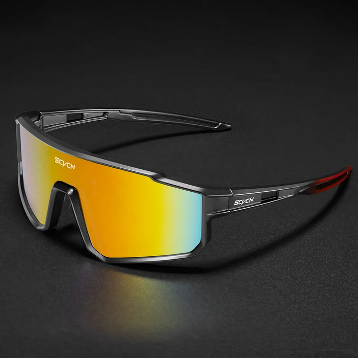 SCVCN New Cycling Glasses UV400 Sports Running Sunglasses Men Women Outdoor Drving Hiking Riding Goggles MTB Bicycle Eyewear