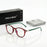 VIOLA MAG Retro Contrasting Round Frame Reading Glasses, Ultra Light Anti Slip Commuting Reading Daily, with Storage Bag