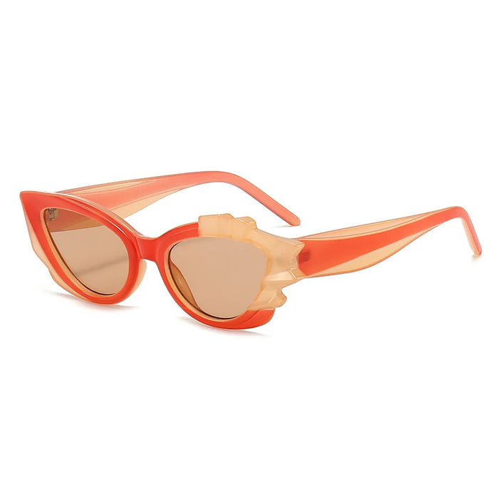 Fashion Cat Eye Candy Colors Sunglasses Women Retro Brand Designer PUNK Eyewear Men Trending Sun Glasses UV400 Y2K Oculus
