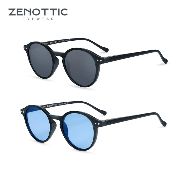 ZENOTTIC Retro Round Night Vision Yellow Sunglasses Men Women Goggles Glasses UV400 Sun Glasses Driver Night Driving Eyewear