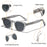HBK Fashion Men's Sunglasses Gradient Lens Design Sun Glasses Simple Round Women Daily Wear Outdoor Shopping Travel Party