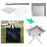 Goture 1pc Portable Stainless Steel Foldable BBQ Grill, 1-2 People Charcoal Stove for Camping Picnic & Outdoor