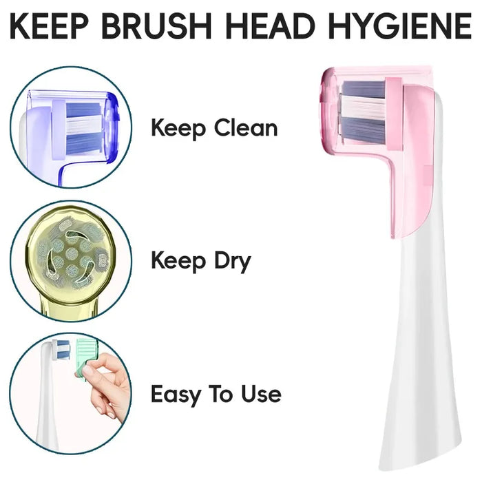 Cubiertas antipolvo para cabezales de cepillos de dientes compatibles con cabezales de repuesto Braun Oral B y protector de cabezales de cepillos de dientes eléctricos serie iO