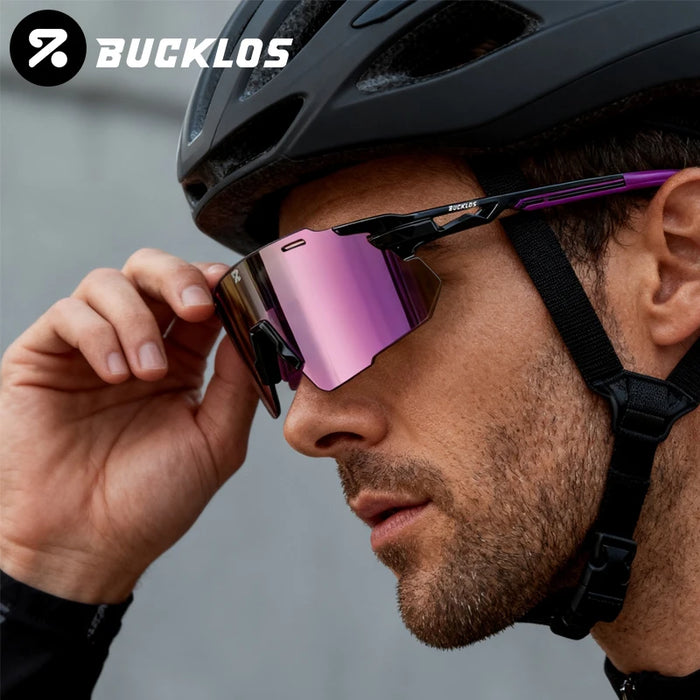 BUCKLOS TR90 Cycling UV400 Goggles Fashionable Outdoor Sports Sunglasses Road Bicycle Cycling Eyewear Fishing Hiking Sunglasses
