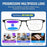 Multifocus Progressive Reading Glasses Men Blue Light Multifocal Computer Readers No-Line Trifocal Near Range