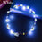 10-300Pcs LED Flower Crowns Light Up Headbands Glowing Flower Crown Garland Glow in the Dark Headband for Wedding Party favors