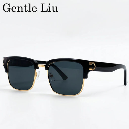 Vintage Square Photochromic Sunglasses Men Luxury Designer Black Gold Frame Driving Sun Glasses Retro Eyewear Oculos De Sol 2026